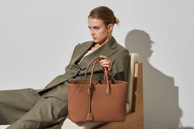 New: The Mia Tote Bag Medium in Fjord leather